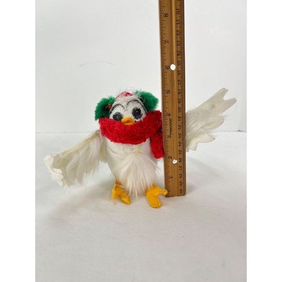 Annalee 4" Cozy Christmas Owl 2012 #750112 Scarf Ear Muffs - Picture 6 of 6